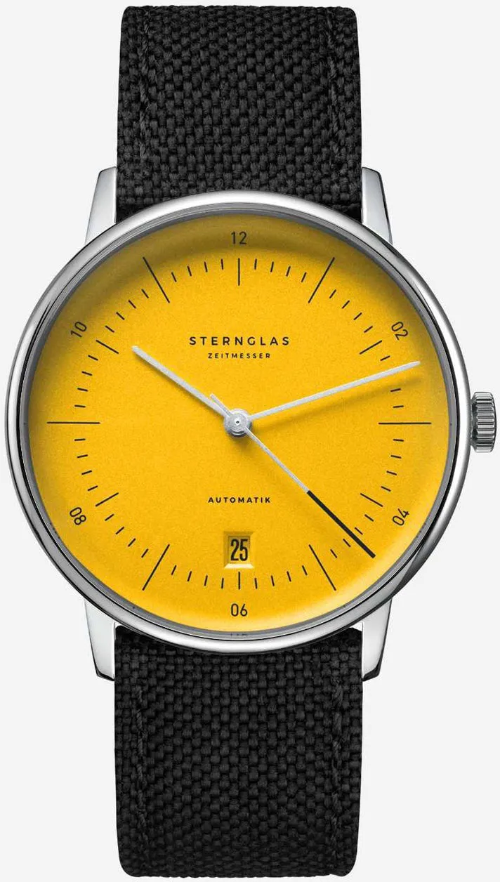Sternglas Naos Automatic Edition Yellow sold by C.W. Sellors