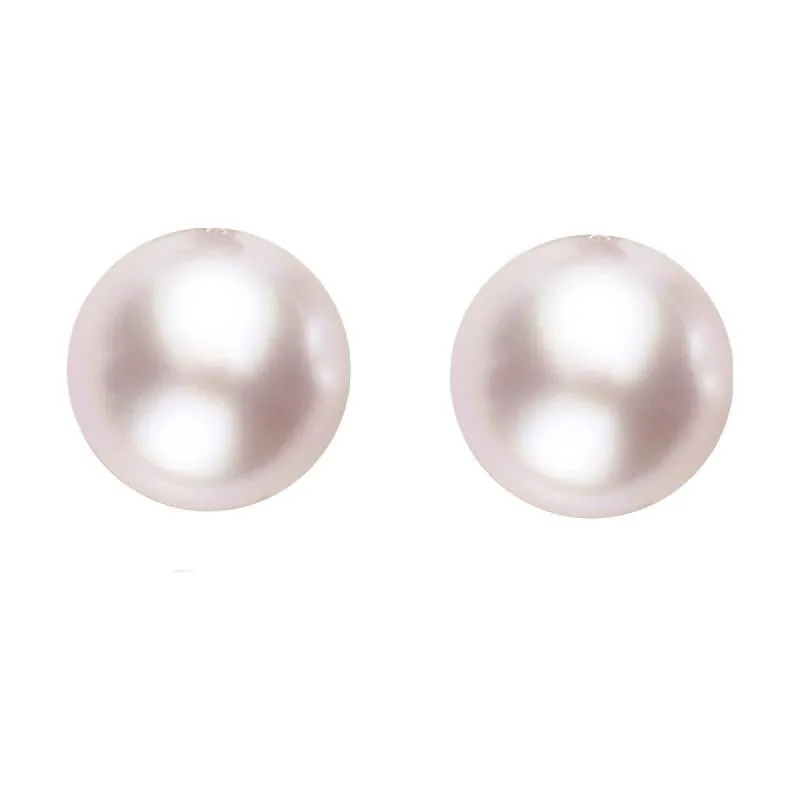 Sterling Silver 6mm Pink Freshwater Pearl Stud Earrings sold by C.W. Sellors