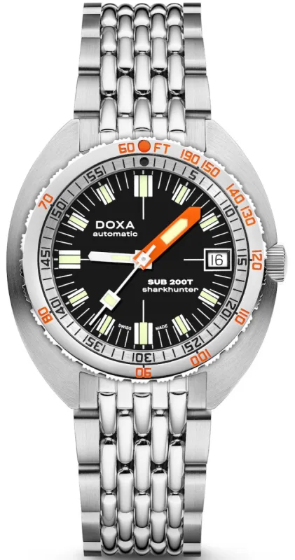 Doxa SUB 200T Sharkhunter Iconic Bracelet Watch sold by C.W. Sellors