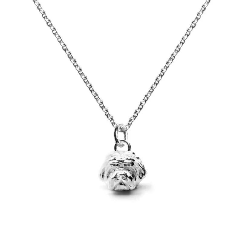 Dog Fever Sterling Silver Maltese Muzzle Necklace D sold by C.W. Sellors