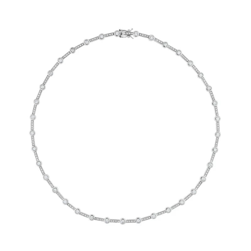 18ct White Gold 3.33ct Diamond Necklace D sold by C.W. Sellors