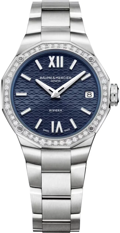 Baume et Mercier Riviera Quartz Diamond Ladies Watch made by C.W. Sellors