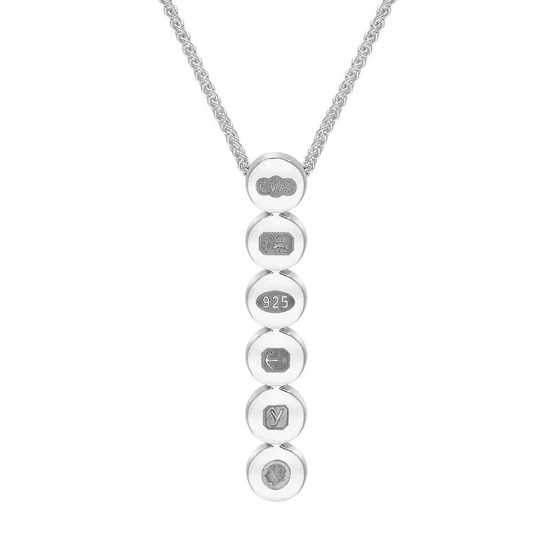 Sterling Silver King's Coronation Hallmark Round Disc Pendant Necklace D sold by C.W. Sellors