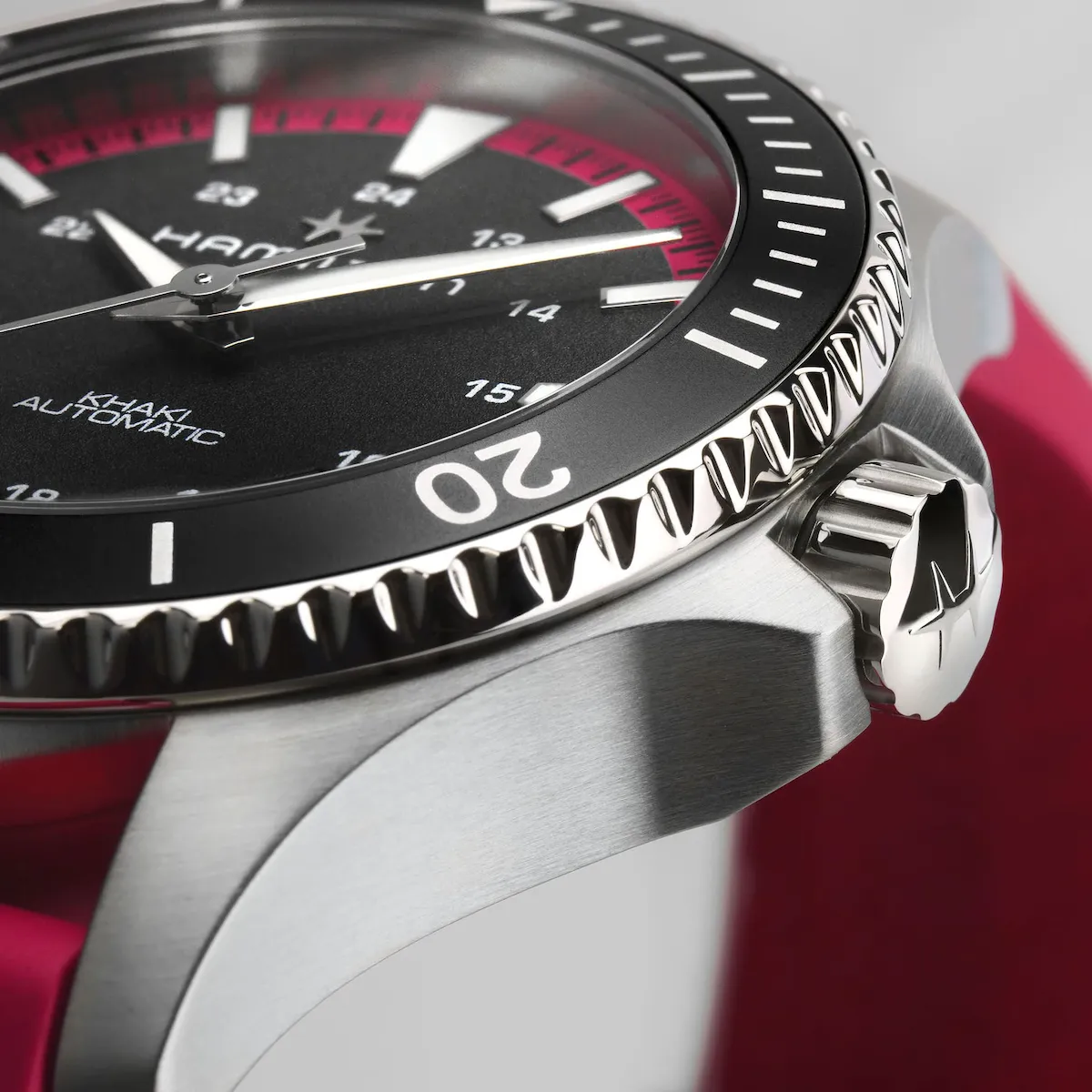 Hamilton Khaki Navy Scuba Auto Hot Pink Watch sold by C.W. Sellors product image thumbnail 2