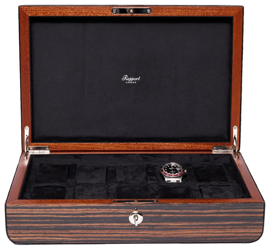 Rapport Watch Box Mayfair 10 Macassar Wood sold by C.W. Sellors