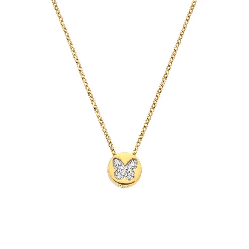 Hot Diamonds x Jac Jossa Gold Plated Sterling Silver Butterfly Necklace sold by C.W. Sellors product image thumbnail 2