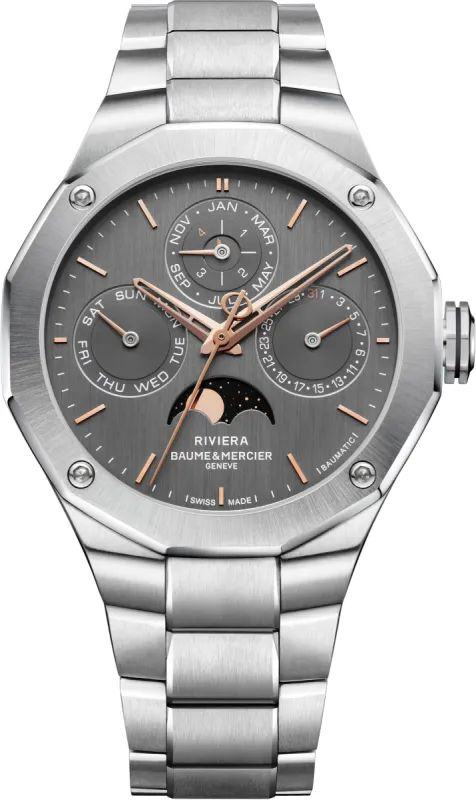Baume et Mercier Riviera Automatic Perpetual Calender Watch sold by C.W. Sellors