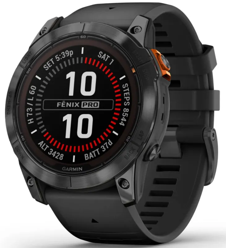 Garmin Fenix 7X Pro Solar Slate Grey sold by C.W. Sellors