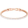 Swarovski Tennis Deluxe Rose Gold Plated Crystal Bracelet sold by C.W. Sellors