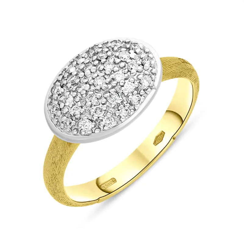 Marco Bicego Siviglia 18ct Yellow Gold 0.21ct Diamond Ring D made by C.W. Sellors
