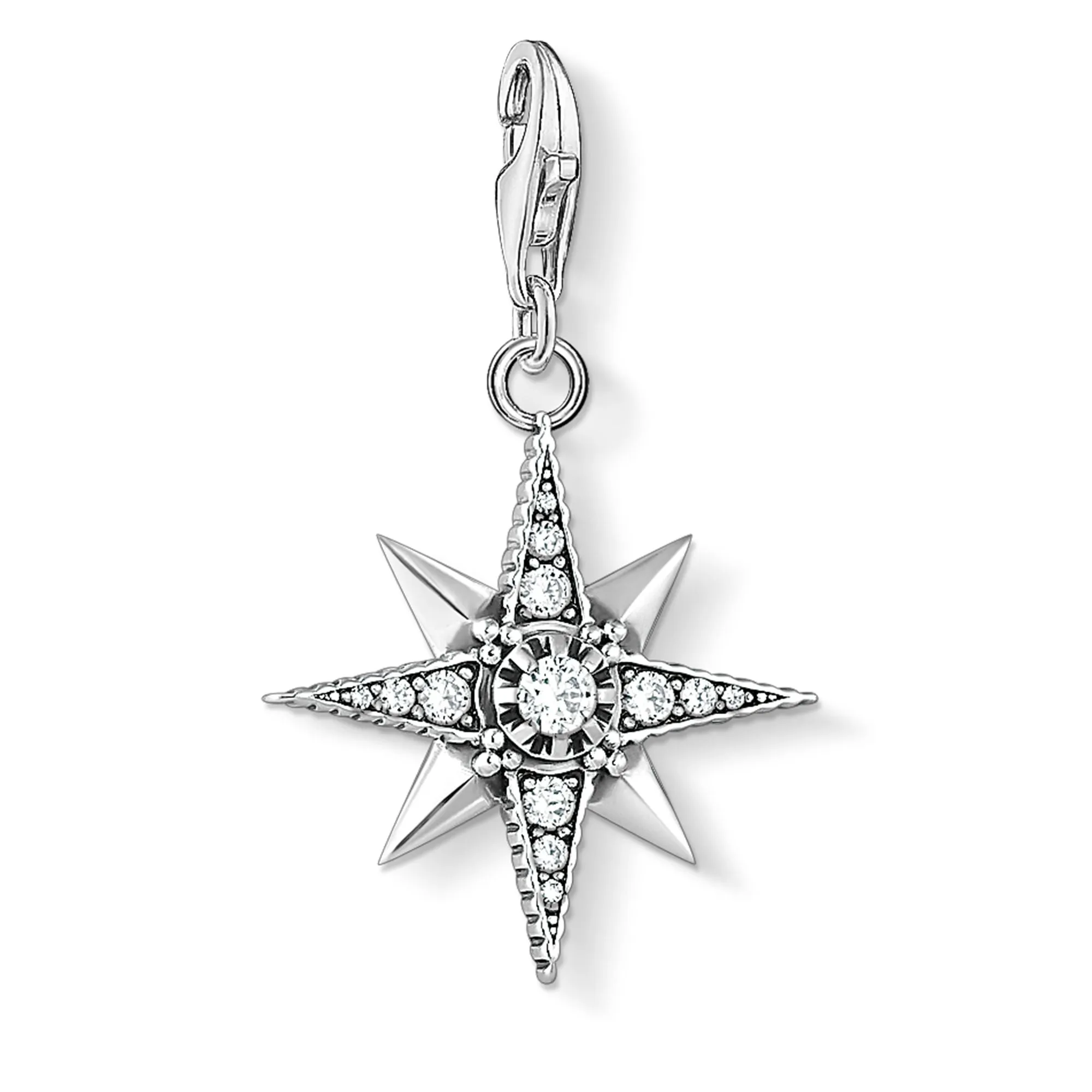 Thomas Sabo Charm Club Sterling Silver Zirconia Royalty Star Charm sold by C.W. Sellors