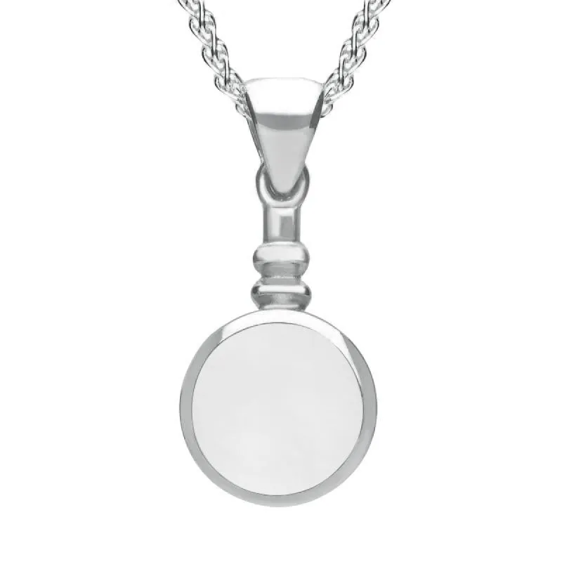 Sterling Silver Bauxite Bottle Top Necklace sold by C.W. Sellors