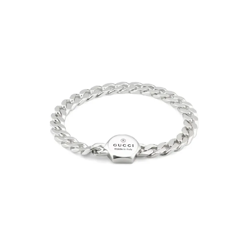 Gucci Trademark Sterling Silver Bracelet sold by C.W. Sellors