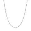 Sterling Silver 16 Inch Polished and Satin Finish Oval Bead Link Chain sold by C.W. Sellors