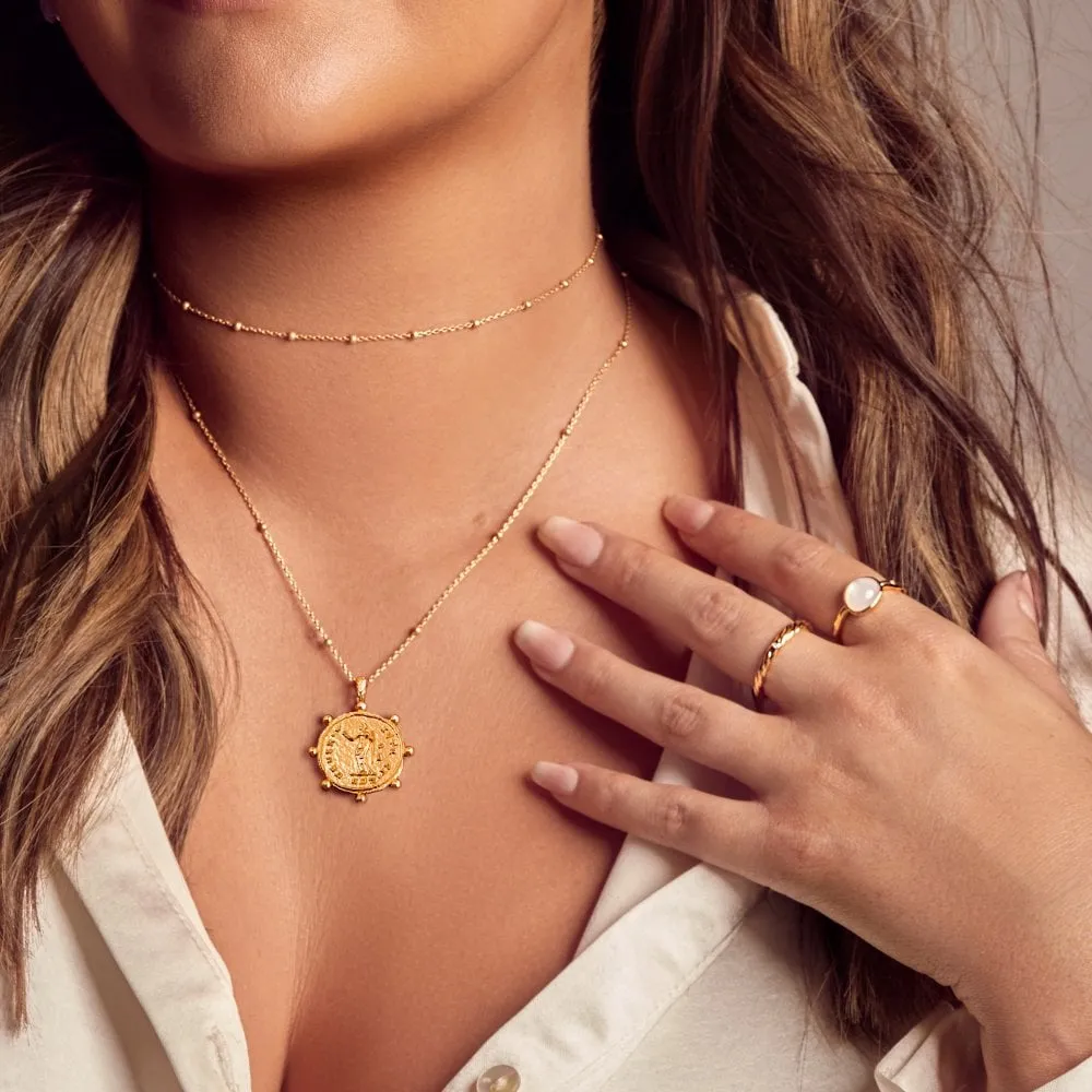 Hot Diamonds x Jac Jossa Gold Plated Sterling Silver Venus Necklace sold by C.W. Sellors product image thumbnail 3