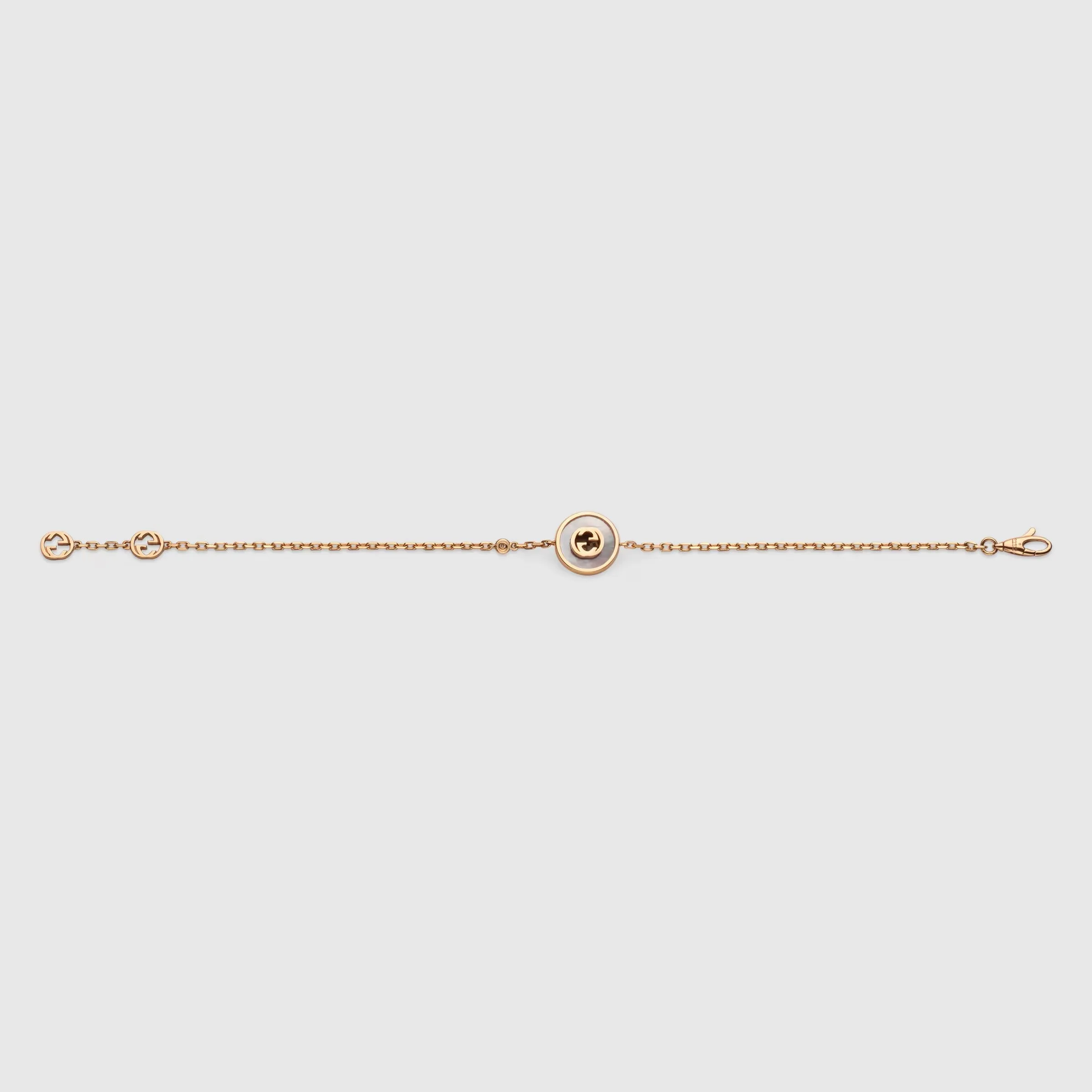 Gucci Interlocking 18ct Rose Gold Mother Of Pearl Bracelet sold by C.W. Sellors product image thumbnail 3