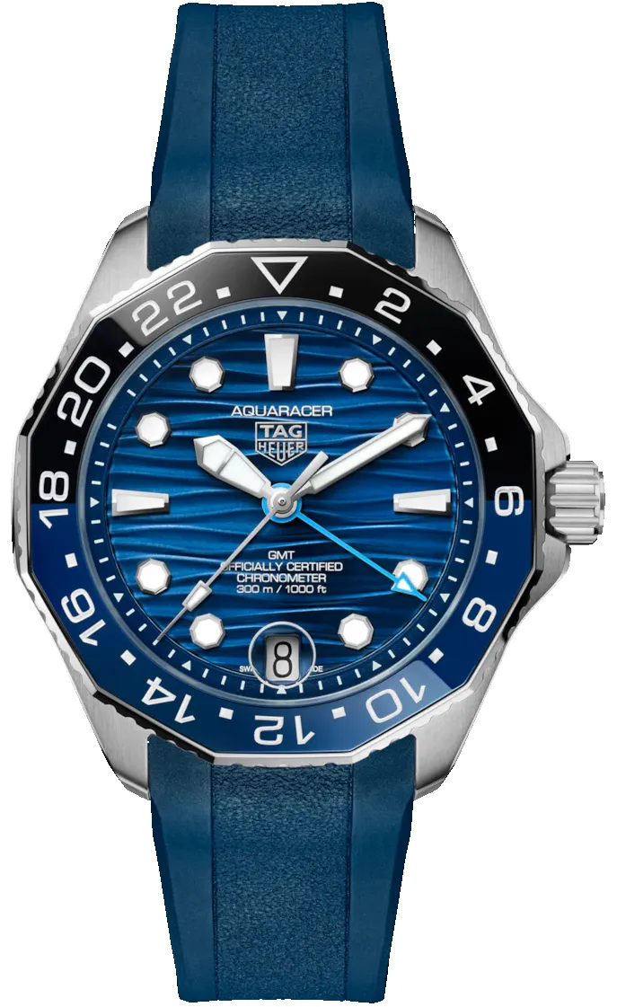 TAG Heuer Aquaracer Professional 300 GMT Rubber Watch sold by C.W. Sellors
