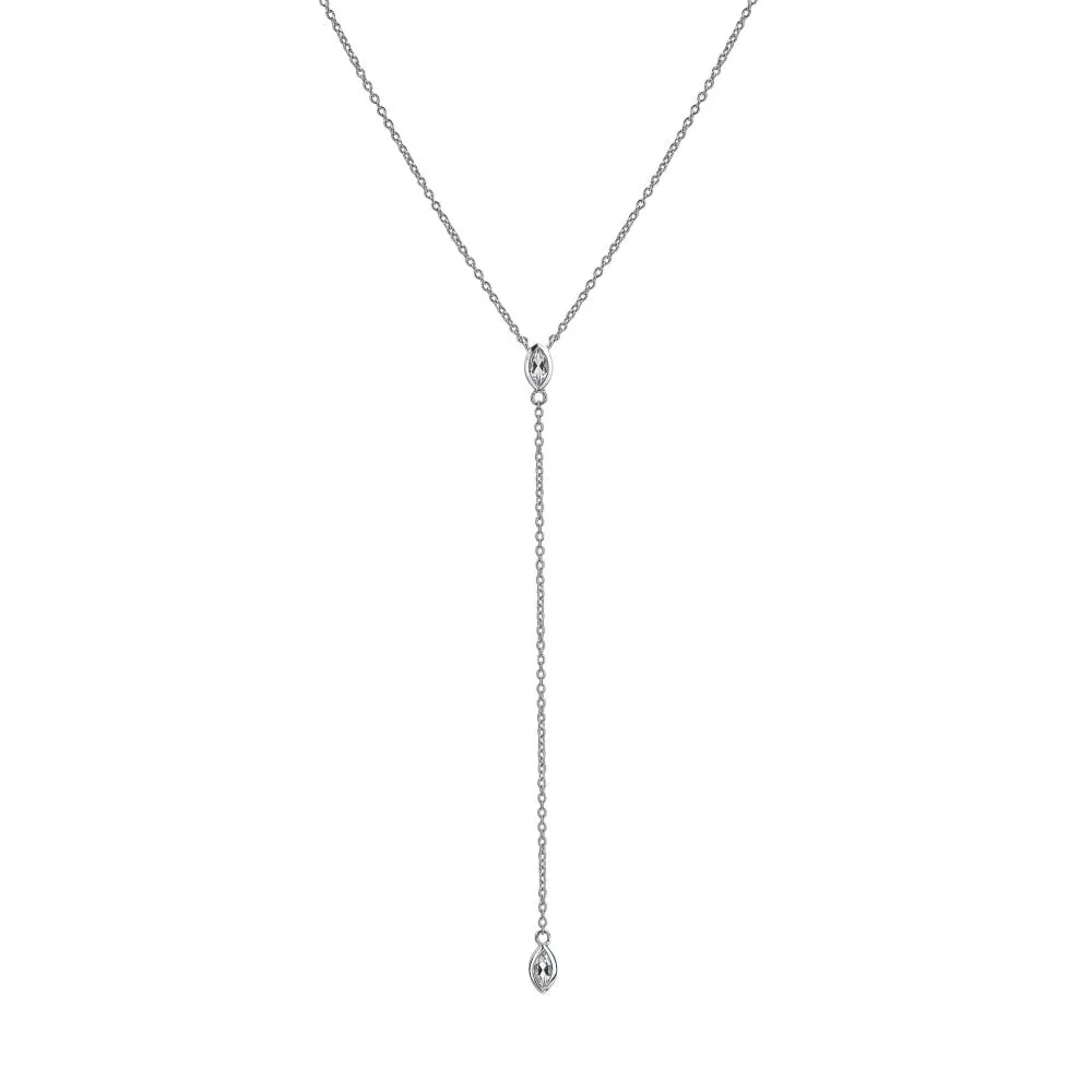 Hot Diamonds Sterling Silver White Topaz Tender Waterfall Marquise Necklace sold by C.W. Sellors product image thumbnail 2