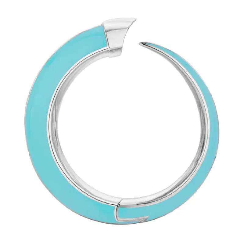 Shaun Leane Sabre Solis Sterling Silver Lagoon Ceramic Cuff sold by C.W. Sellors