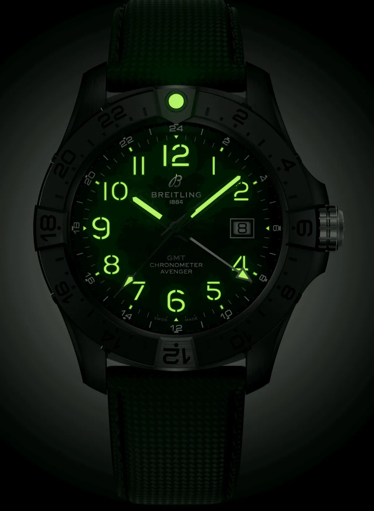 Breitling Avenger Automatic GMT 44 Night Mission Watch sold by C.W. Sellors product image thumbnail 3