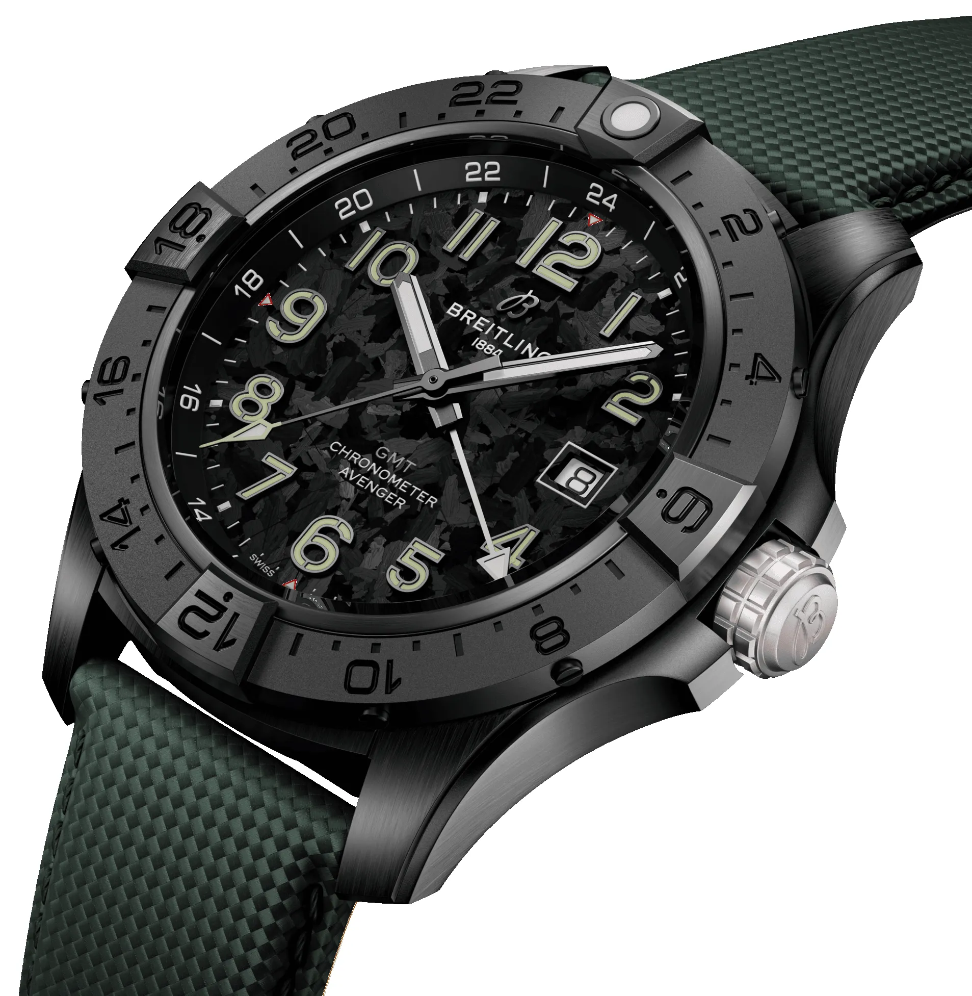 Breitling Avenger Automatic GMT 44 Night Mission Watch sold by C.W. Sellors product image thumbnail 4