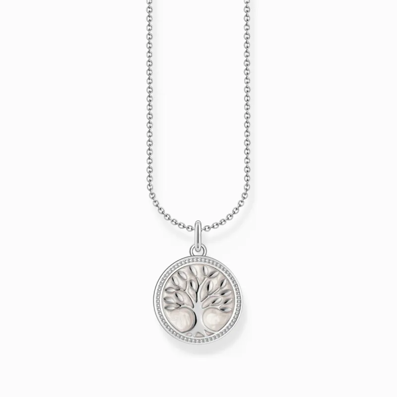 Thomas Sabo Sterling Silver Tree of Love Enamel Necklace sold by C.W. Sellors