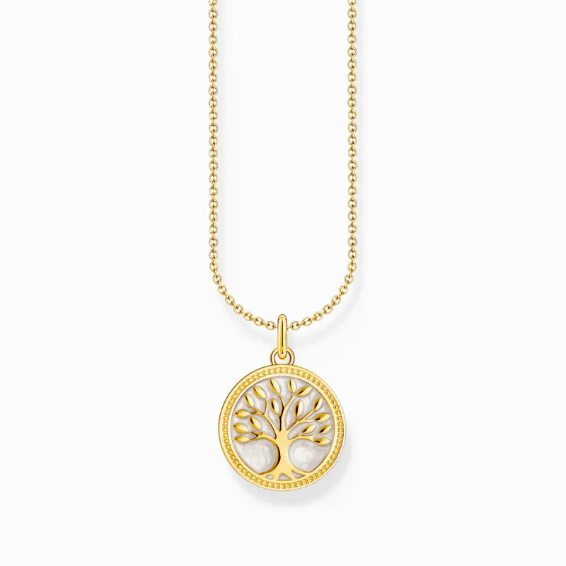 Thomas Sabo Gold Plated Sterling Silver Tree of Love Necklace sold by C.W. Sellors