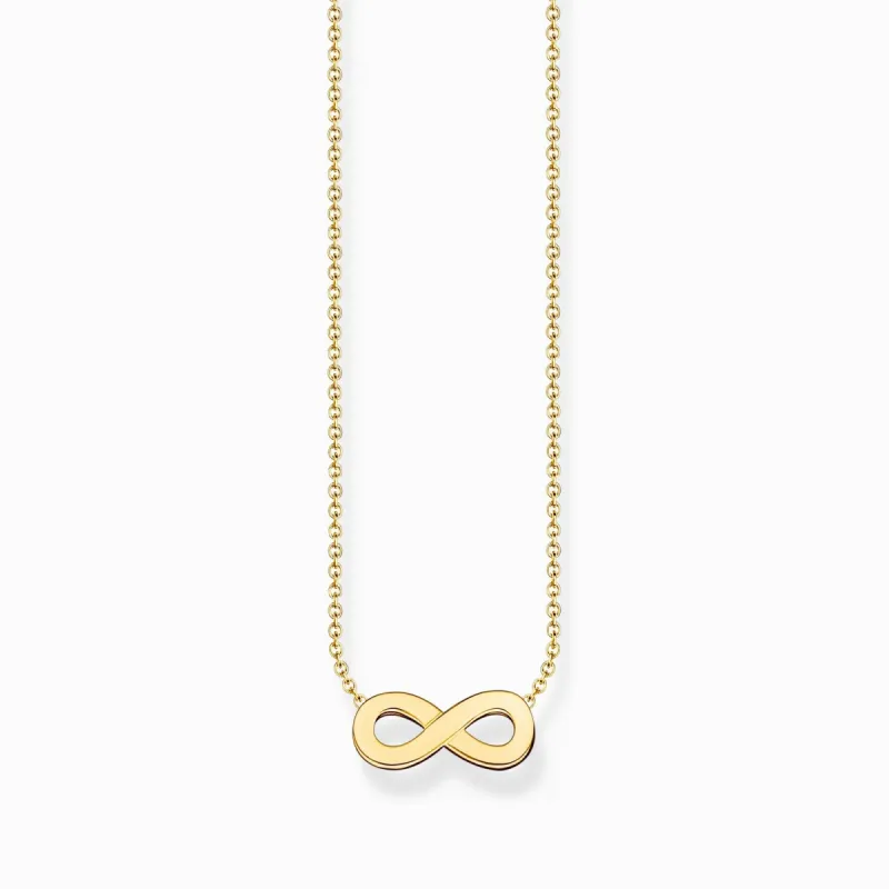 Thomas Sabo Gold Plated Sterling Silver Infinity Necklace sold by C.W. Sellors