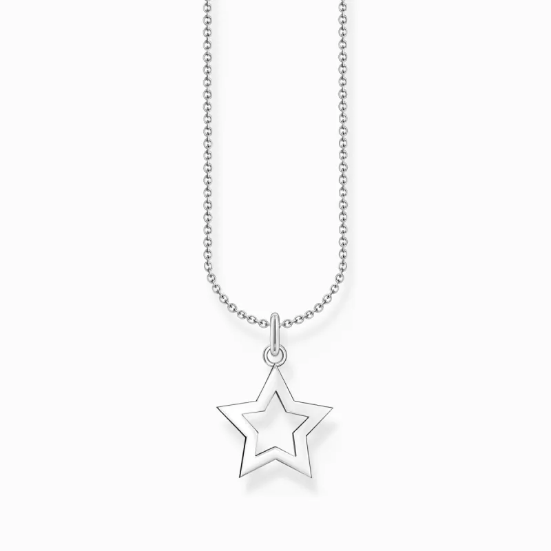 Thomas Sabo Sterling Silver Star Necklace sold by C.W. Sellors