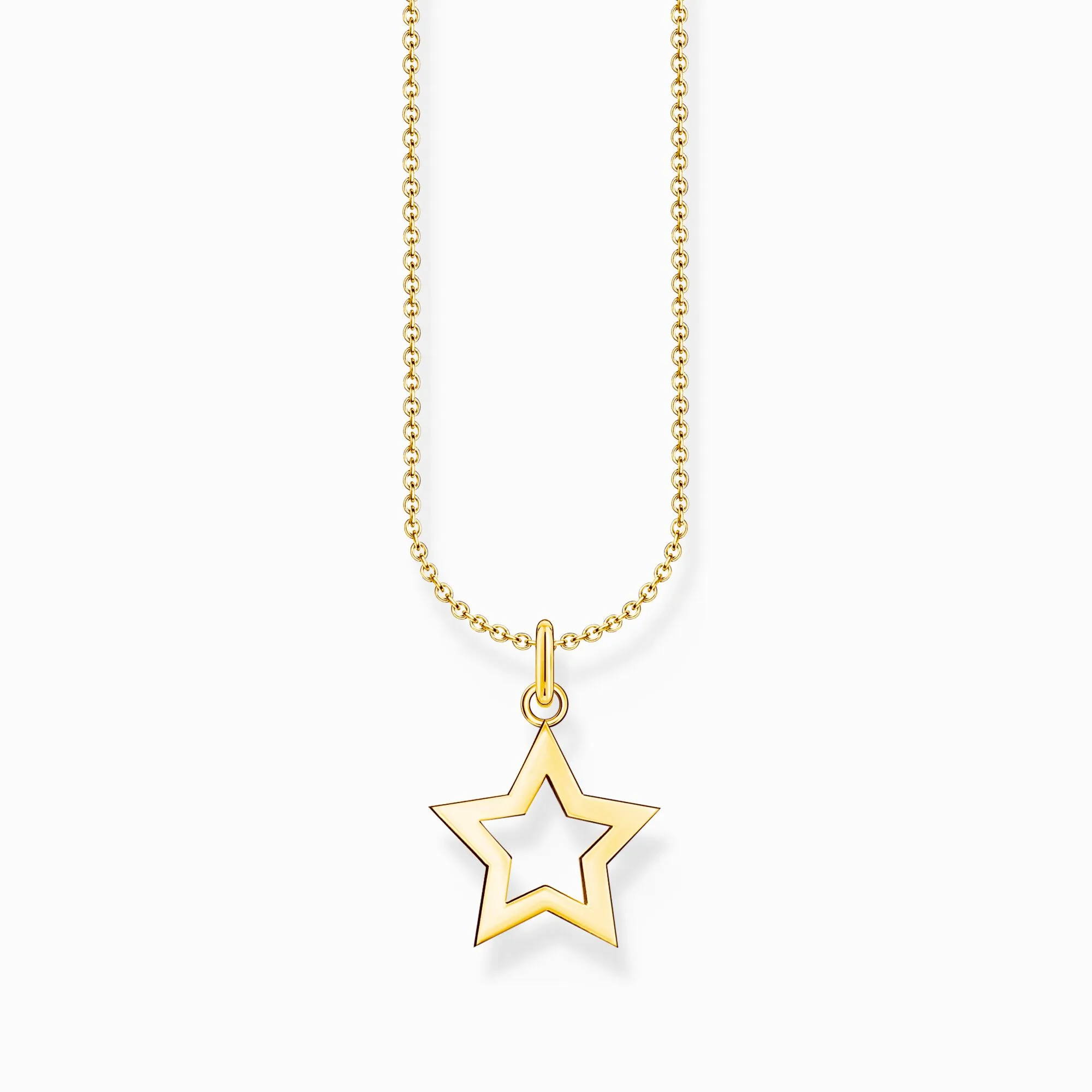Thomas Sabo Gold Plated Sterling Silver Star Necklace sold by C.W. Sellors