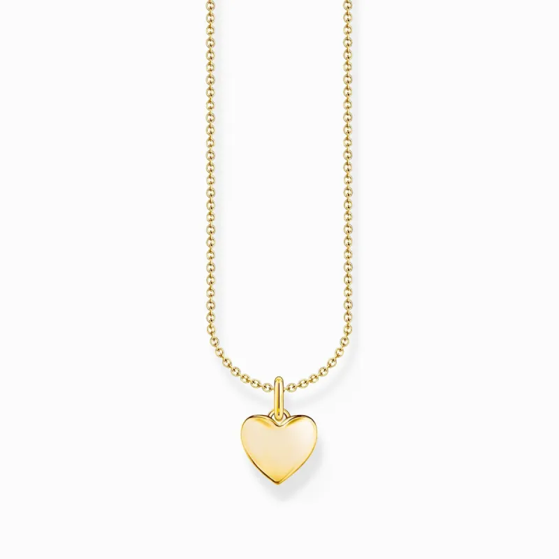 Thomas Sabo Gold Plated Sterling Silver Heart Necklace sold by C.W. Sellors