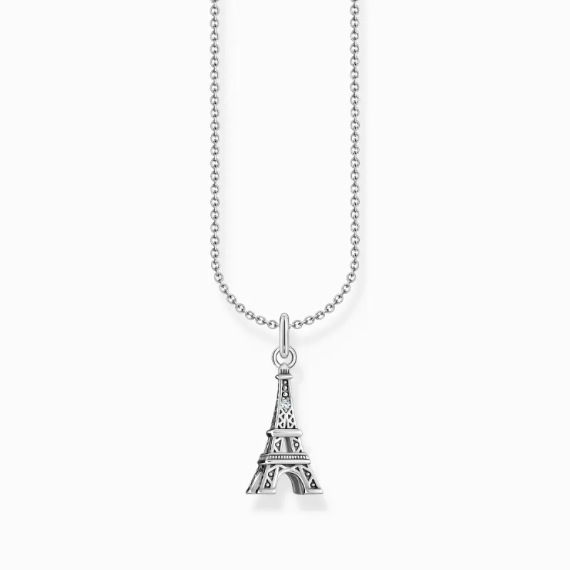 Thomas Sabo Sterling Silver Eiffel Tower Necklace sold by C.W. Sellors