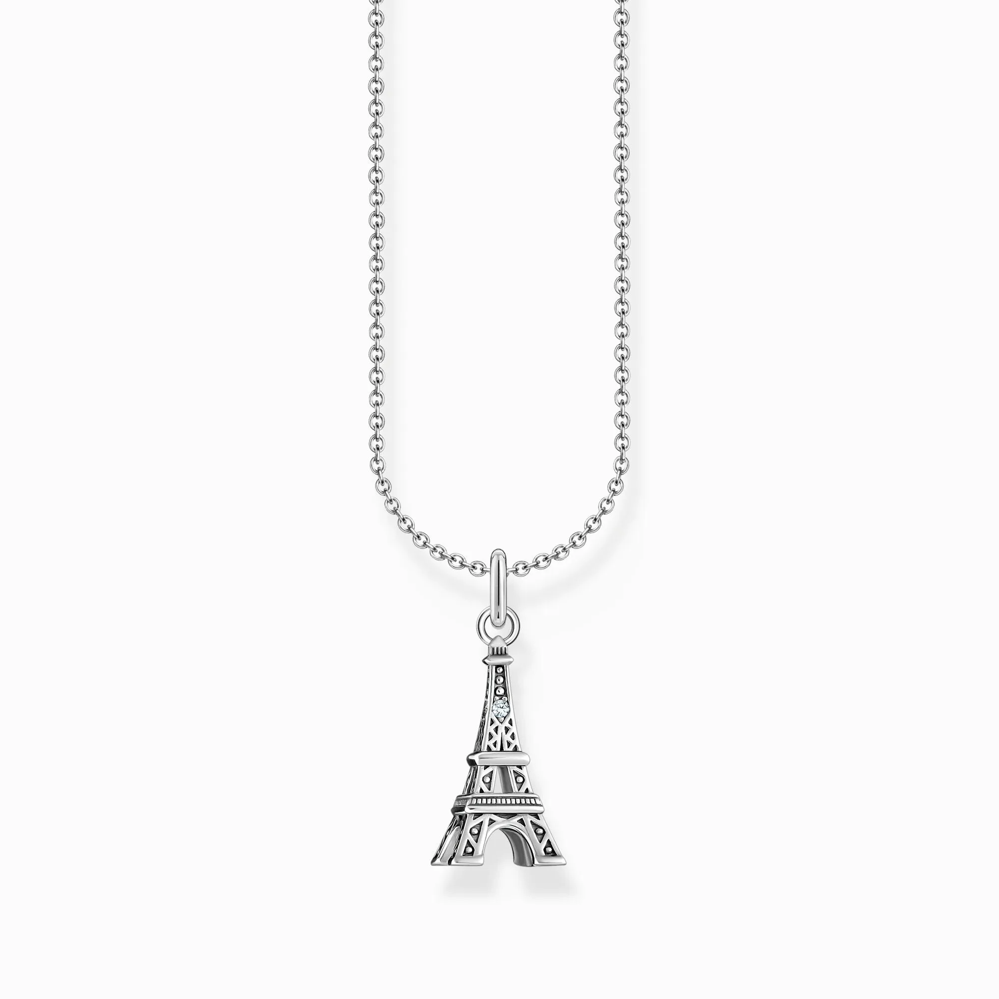 Thomas Sabo Sterling Silver Eiffel Tower Necklace sold by C.W. Sellors