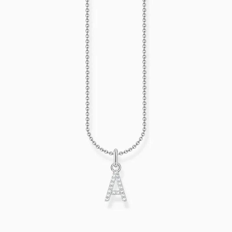 Thomas Sabo Sterling Silver Letter A Necklace sold by C.W. Sellors