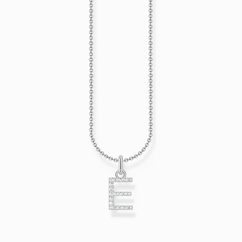 Thomas Sabo Sterling Silver Letter E Necklace sold by C.W. Sellors