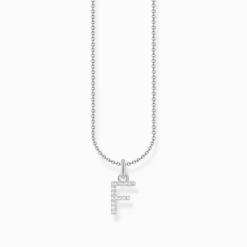 Thomas Sabo Sterling Silver Letter F Necklace sold by C.W. Sellors