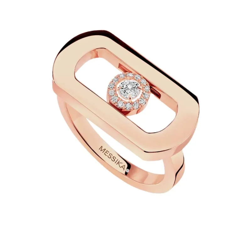 Messika So Move 18ct Rose Gold Diamond Ring sold by C.W. Sellors