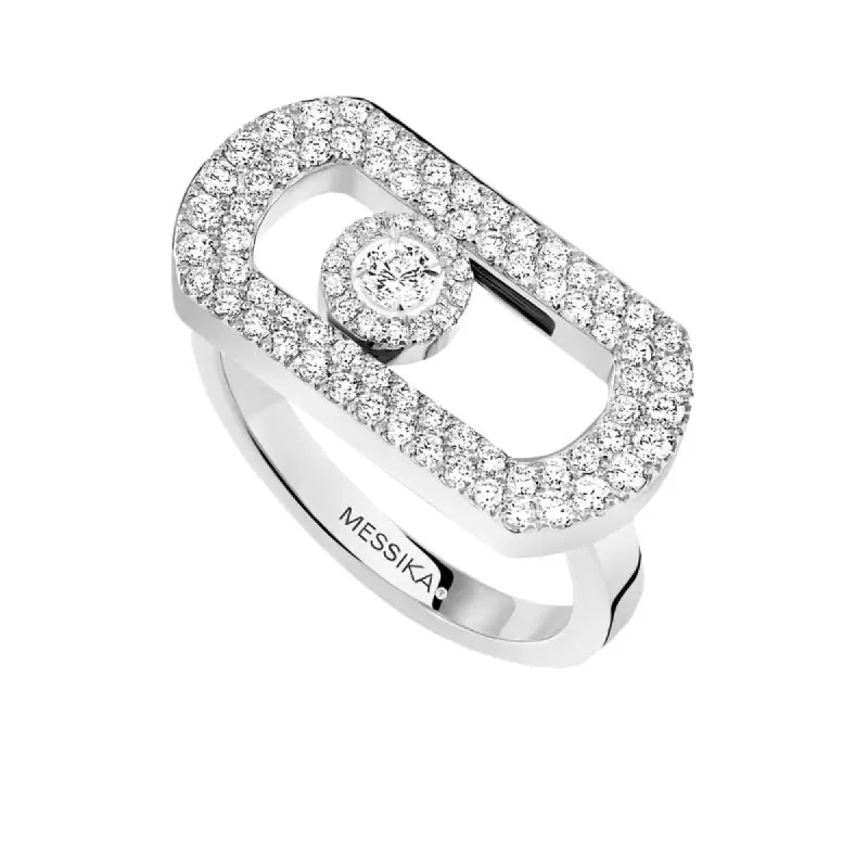 Messika So Move 18ct White Gold Diamond Pave Ring sold by C.W. Sellors