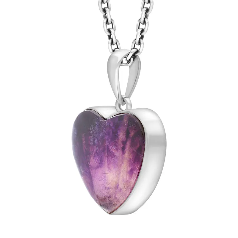 Sterling Silver Blue John Heart Pendant Necklace D sold by C.W. Sellors product image thumbnail 2