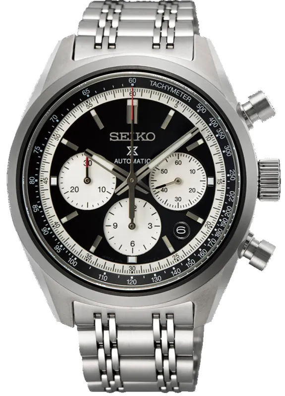 Seiko Watch Prospex Prospex Speedtimer Glossy Black 1972 Mechanical Chronograph Pre-Order sold by C.W. Sellors