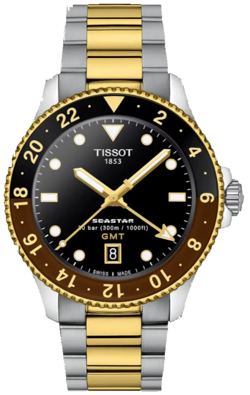 Tissot Seastar 1000 Quartz GMT Watch sold by C.W. Sellors