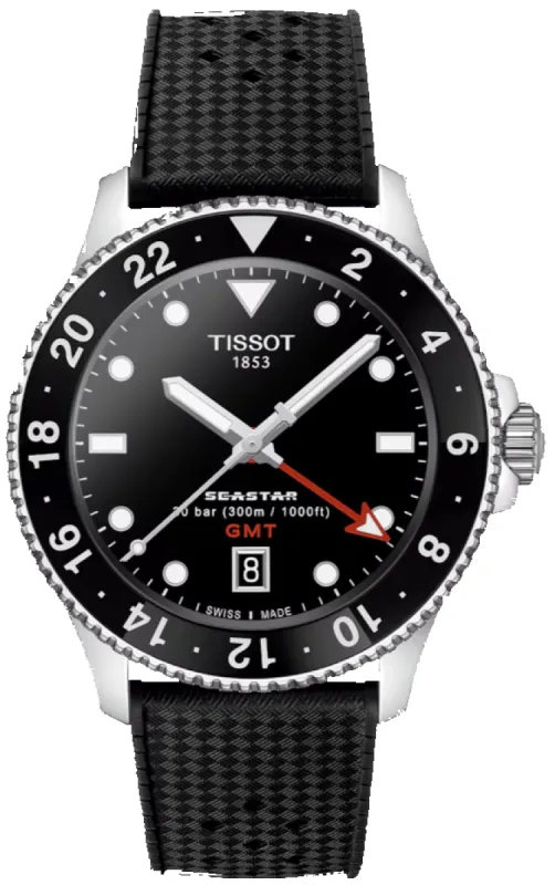 Tissot Seastar 1000 Quartz GMT Watch sold by C.W. Sellors