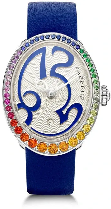 Faberge Colours of Love Eggsistence Rainbow Gemstone Watch sold by C.W. Sellors