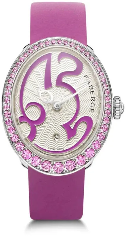 Faberge Colours of Love Eggsistence Purple Sapphire Watch sold by C.W. Sellors