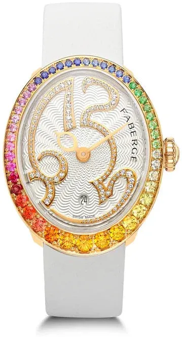 Faberge Colours of Love Eggsistence Rainbow Gemstone Watch sold by C.W. Sellors