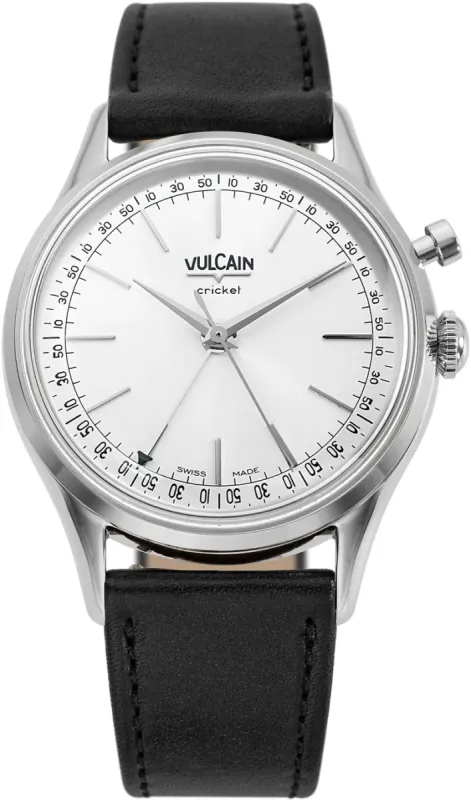 Vulcain Cricket President 39mm Silver Watch sold by C.W. Sellors