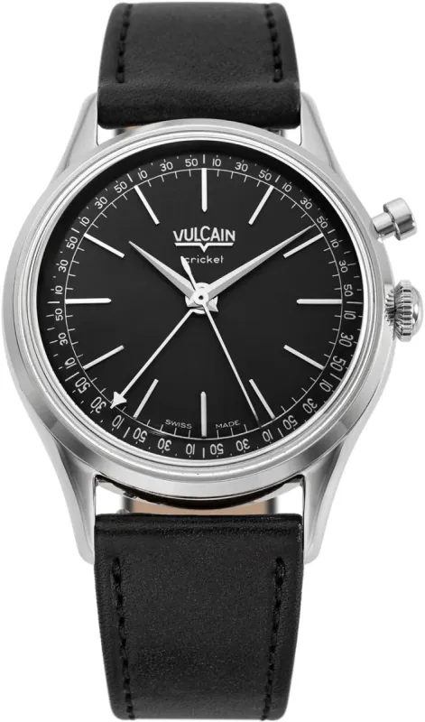 Vulcain Cricket President 36mm Black Watch sold by C.W. Sellors