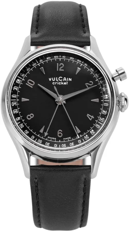 Vulcain Cricket Tradition 39mm Black Watch sold by C.W. Sellors