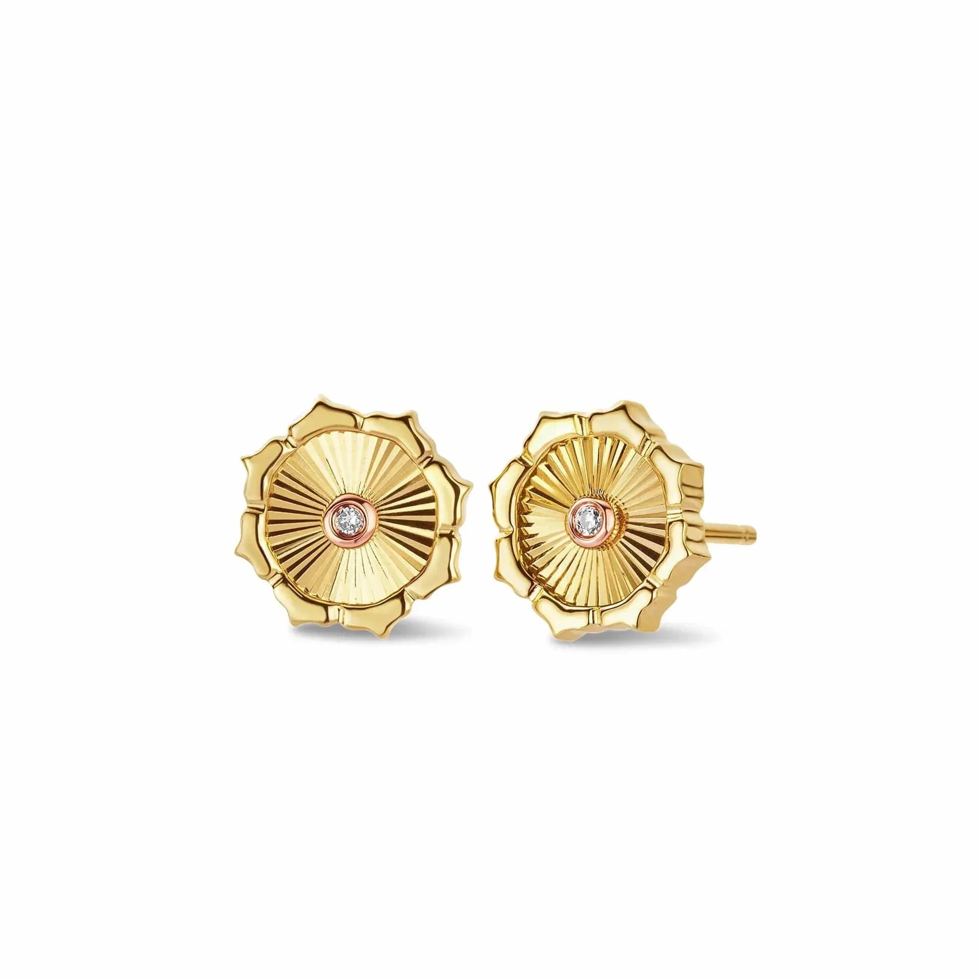 Clogau Bore Da Gold Diamond Stud Earrings sold by C.W. Sellors