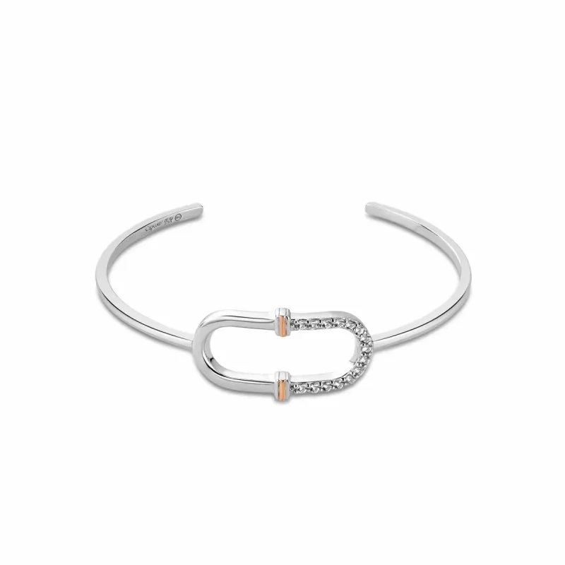 Clogau Connection Sterling Silver Bangle sold by C.W. Sellors